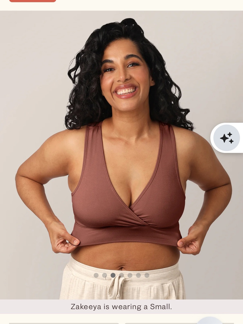 French Terry Racer Back Nursing & Sleep Bra - Color Redwood